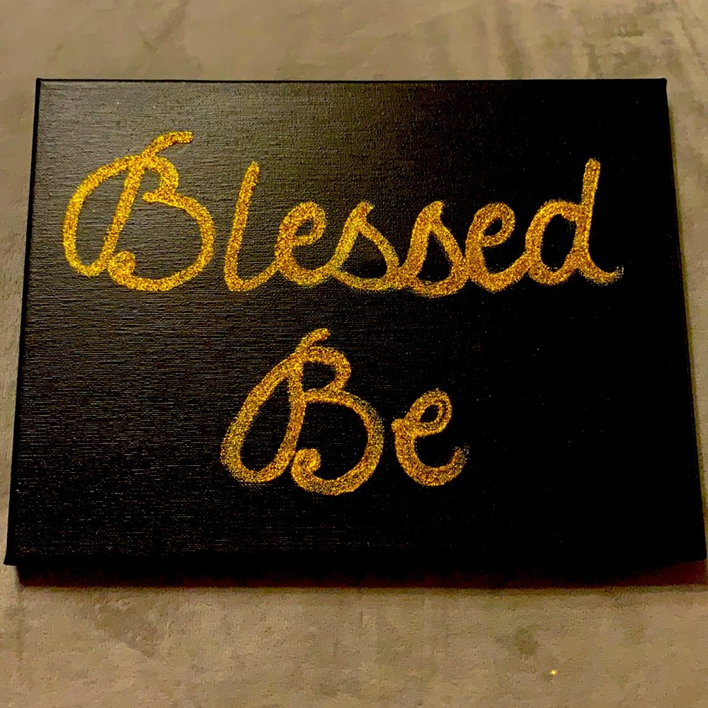 Blessed be canvas art